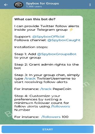 SpyboxGroupsBot step 1