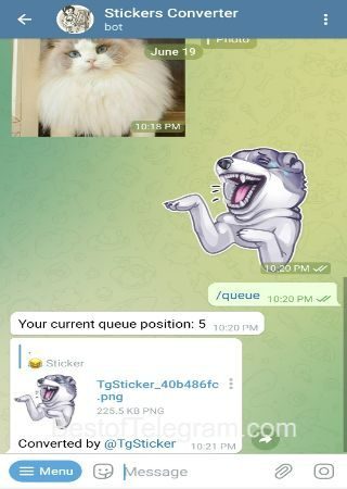 StickersConverterBot bot step 3