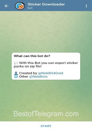 StickersDownloaderBot bot step 1 