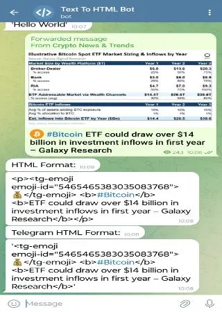 Text To HTML Bot preview 3