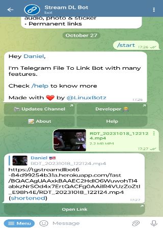 TgStreamDLBot bot step 2