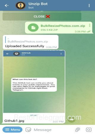 UnzipRobot bot step 4