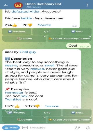 UrbanDictionaryBot bot step 2