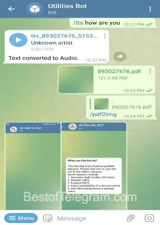 Utilities Bot preview 2