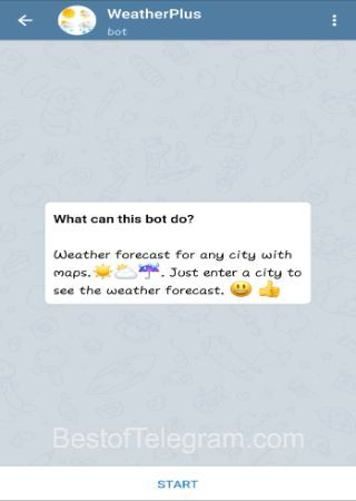 WeatherPlusBot bot step 1 