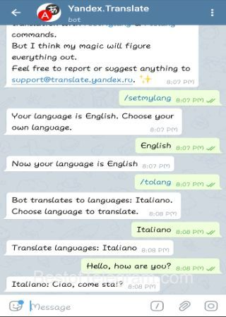 YTranslateBot bot step 4