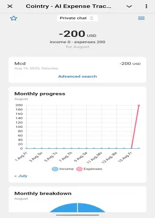 Cointry | AI Expense tracker preview 3