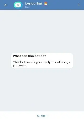 Lyrics Bot preview 1