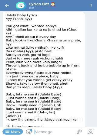 find_lyrics_bot step 3