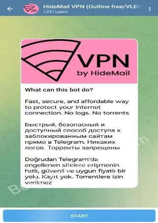 HideMail VPN preview 1