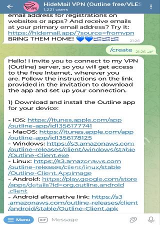 hidemail_vpn_bot bot step 2