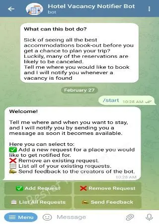 Hotel Vacancy Notifier preview 2