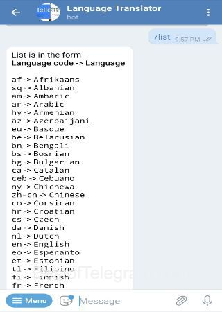 lang_translate_bot step 3