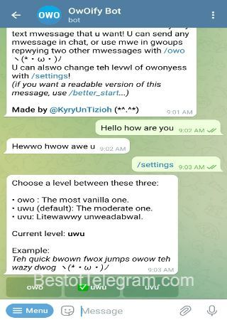 owoifyrobot bot step 2