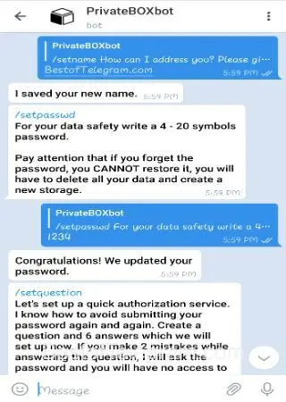 PrivateBOXbot preview 2