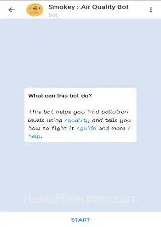 Smokey : Air Quality Bot preview 1