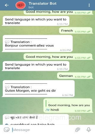 the_translatorBot bot step 2