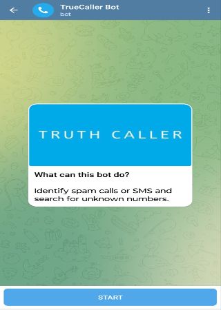 truthcallerBot bot step 1