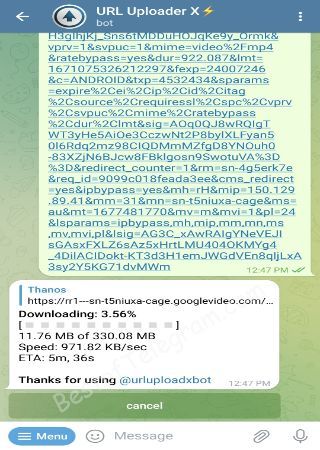 urluploadxbot bot step 3