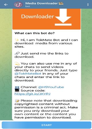 vmateBot bot step 1