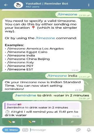 YastaBot | Reminder Bot preview 2
