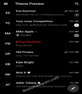 Amoled Black Theme preview