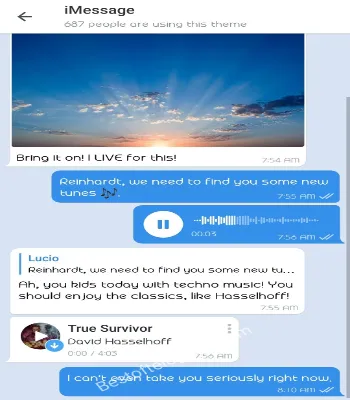 iMessage preview