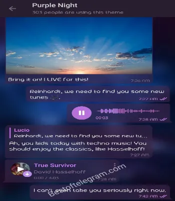 Purple Night preview